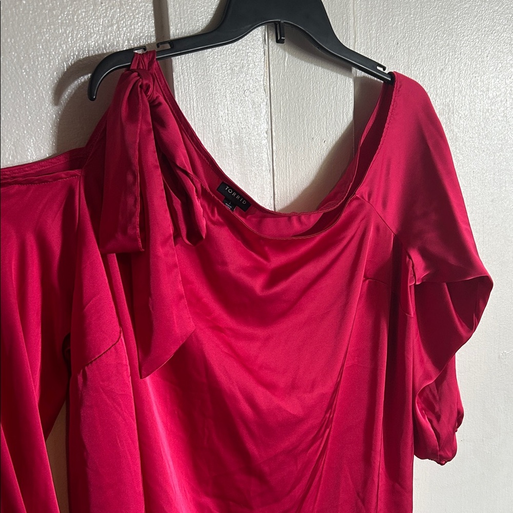 Torrid Red Off-Shoulder Blouse